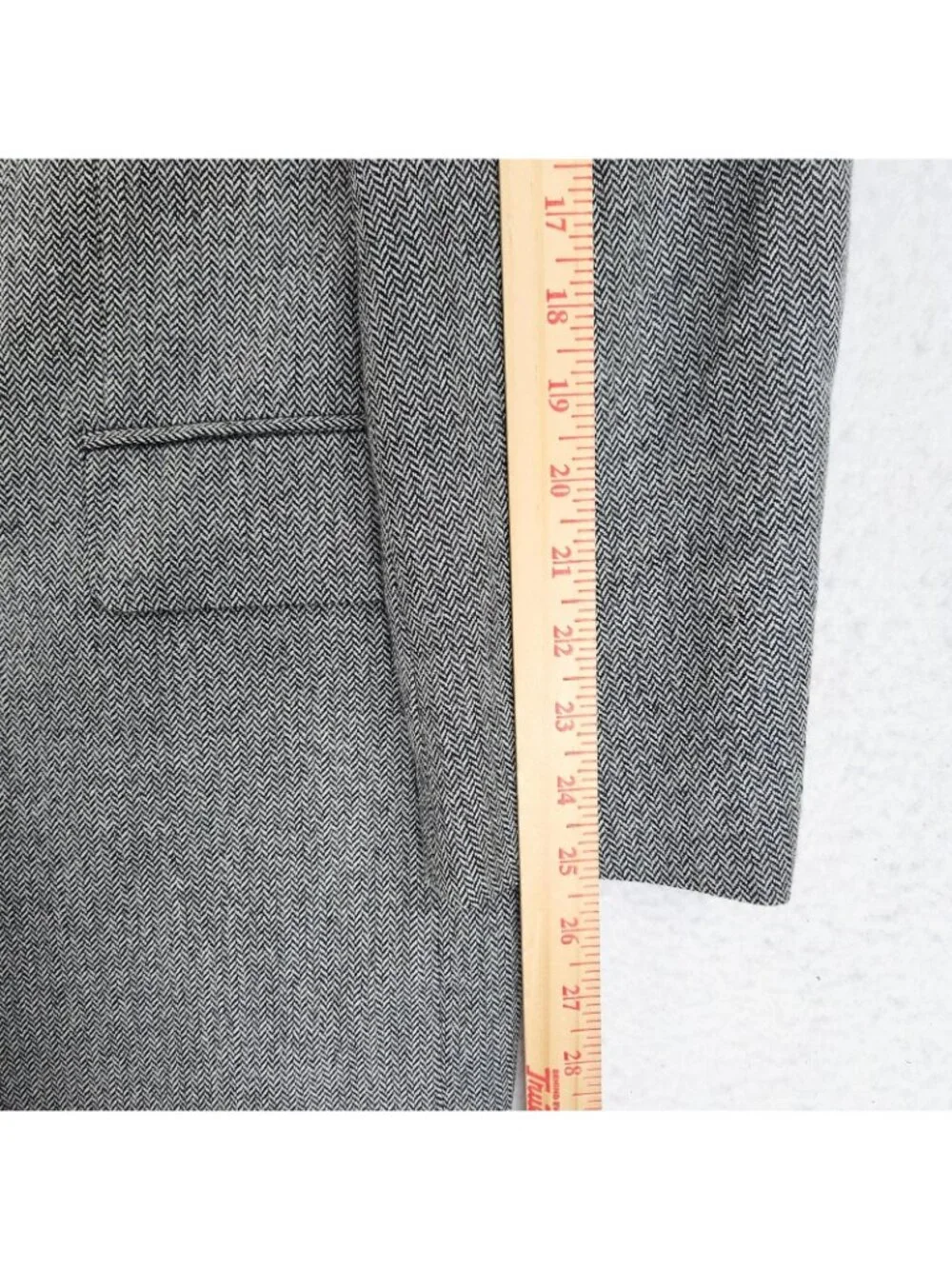 Hiltl Jacket Mens EU 52 US 42 Gray Wool Herringbone Blazer Sport Coat Two Button